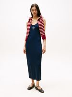 Vestido Slim Fit Con Diseño A Rayas Azul Tommy Hilfiger