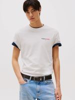 Polera Graphic Logo Regular Fit Blanco Tommy Jeans