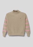 Sweater De Cuello Mock Beige Tommy Hilfiger