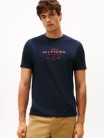 Polera Stack -Graphic Logo Azul Tommy Hilfiger