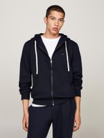 Polerón Hoodie Essential Con Cierre Azul Tommy Hilfiger