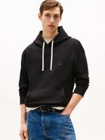 Polerón Hoodie Essential Con Logo Negro Tommy Hilfiger