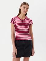 Polera De Rayas Slim Fit Rojo Tommy Jeans