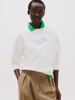 Polerón Cuello Redondo Con Logo Blanco Tommy Hilfiger