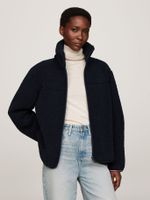 Chaqueta Teddy Solid Con Logo Azul Tommy Hilfiger