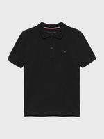 Polo Con Logo Regular Essential Negro Tommy Hilfiger