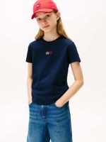 Polera Stone Flag Logo Azul Tommy Hilfiger