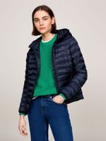 Parka Acolchada Con Logo Bordado Azul Tommy Hilfiger