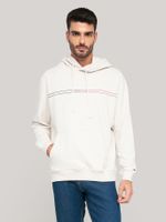 Polerón Hoodie Entry Graphic Logo Blanco Tommy Jeans