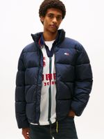 Parka Acolchada Con Efecto Arrugado Azul Tommy Jeans