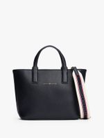 Tote Con Bandolera Textil Azul Tommy Hilfiger