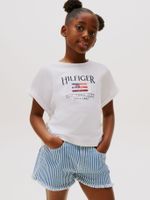 Polera Holgada De Lentejuelas Blanco Tommy Hilfiger