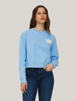 Polerón Cropped Bubble Logo Celeste Tommy Jeans