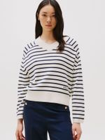 Sweater De Rayas Náuticas Blanco Tommy Hilfiger