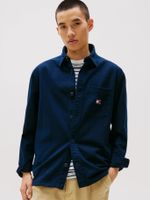 Camisa Oversize Texturizada Azul Tommy Jeans