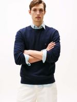 Polerón Essential Con Logo Azul Tommy Hilfiger