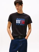 Polera Slim Con Logo Gráfico Negro Tommy Jeans