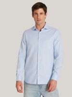 Camisa En Tejido Dobby Slim Fit Celeste Tommy Hilfiger