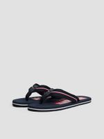 Sandalias Con Cinta Distintiva Azul Tommy Hilfiger