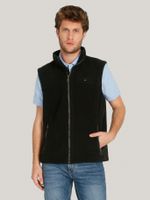 Chaqueta Vest Solid Con Logo Negro Tommy Hilfiger