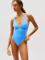 Traje De Baño Con Logo Tonal Celeste Tommy Hilfiger