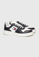 Zapatillas Essential Retro De Cuero Negro Tommy Jeans