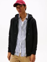 Polerón Hoodie Con Cierre Logo Negro BDS Tommy Hilfiger