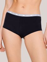 Calzón Boyshort Con Logo Negro Tommy Hilfiger