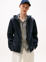 Cortavientos Hood  Logo Engomado Azul Tommy Hilfiger