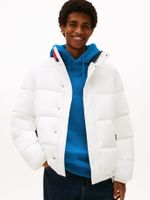 Parka Acolchada Color Block Blanco Tommy Jeans