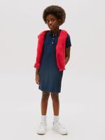 Vestido Tipo Polo Con Cuello A Azul Tommy Hilfiger