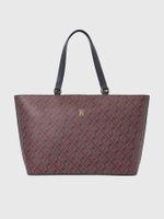 Tote Con Estampado Monogram Multicolor Tommy Hilfiger