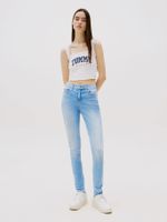 Jeans Nora De Cintura Media Azul Tommy Jeans