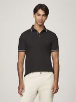 Polo  Ribetes Tipped Slim Fit Negro BDS Tommy Hilfiger