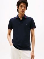 Polo Slim Fit Con Logo/Azul Tommy Hilfiger
