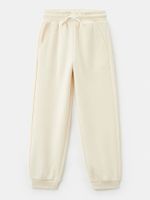 Joggers De Niña Relaxed Con Logo Beige Tommy Hilfiger