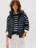 Parka Vest Acolchada Global Stripe Azul Tommy Hilfiger