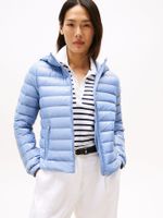 Parka Hoodie Acolchada Regular  Celeste Tommy Hilfiger