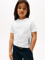 Polera Con Logo Gráfico- Blanco Tommy Hilfiger