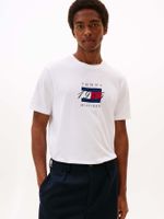 Polera Con Logo Flag Gráfico Blanco Tommy Hilfiger
