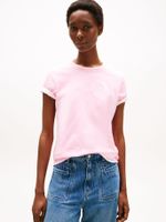 Polera Con Logo Bordado Rosado TOL Tommy Hilfiger