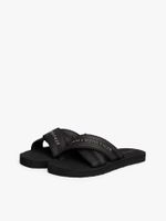 Sandalias Cross Strap Con Logo Negro Tommy Hilfiger