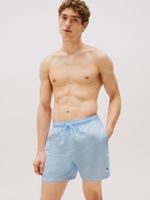 Traje Baño Essential Medio Largo Celeste Tommy Hilfiger