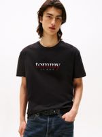 Polera De Punto Con Logo Negro Tommy Jeans