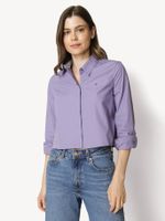 Camisa Classic Poplin Cropped Lila Tommy Hilfiger