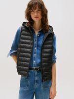 Parka Vest Acolchada Global Stripe Negro Tommy Hilfiger