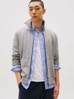 Polerón Essential Terry Con Cierre Gris Tommy Hilfiger