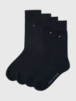 Pack 2 Calcetines Rayas Pequeñas Negro Tommy Hilfiger