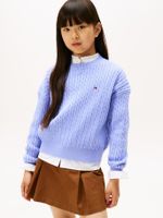 Sweater Punto Celeste Tommy Hilfiger C5Z