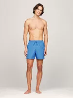 Traje De Baño De Largo/Medio Logo Azul Tommy Hilfiger